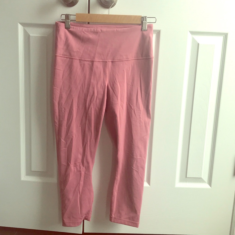 Mauve crop yoga pant